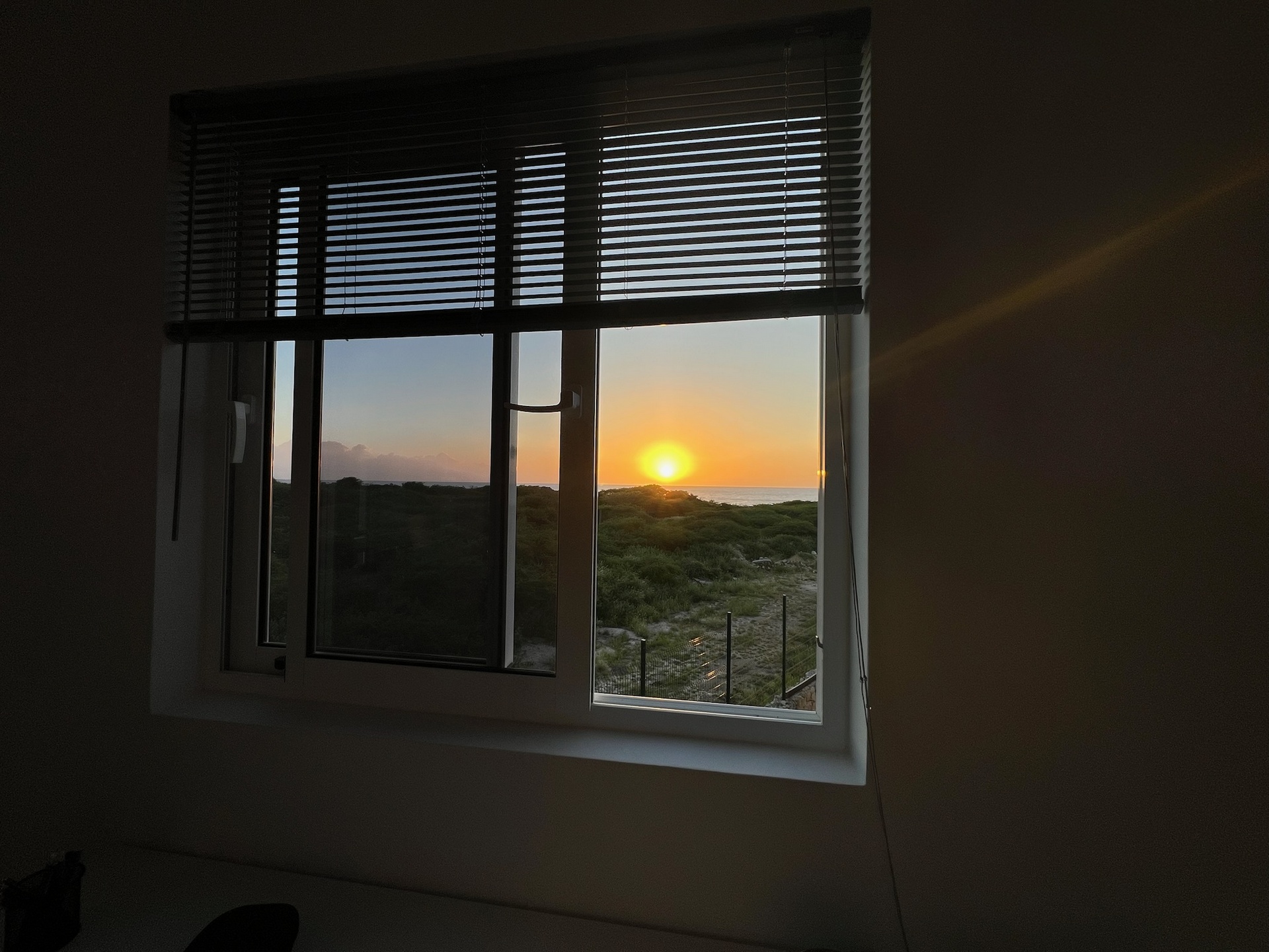 Sunset from the study at Residencia Kadushi